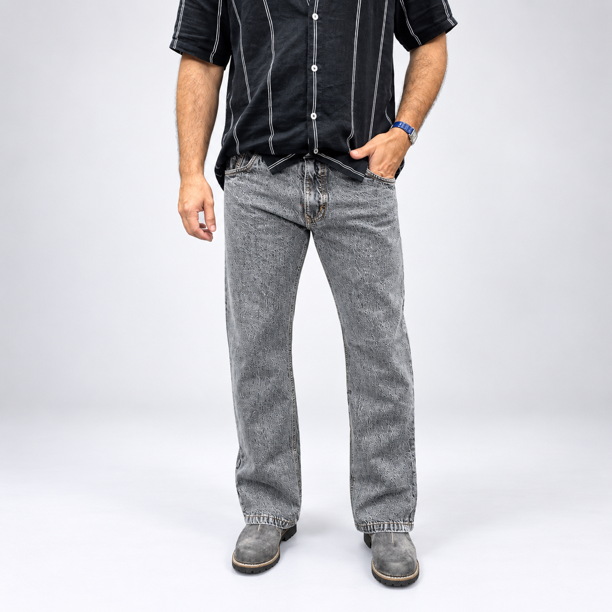 The Carbon Utility Zip Jean