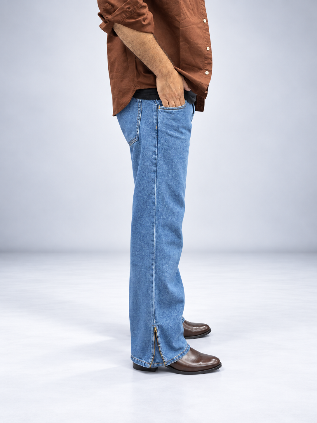 Skyline Zip Flare Denim Jean