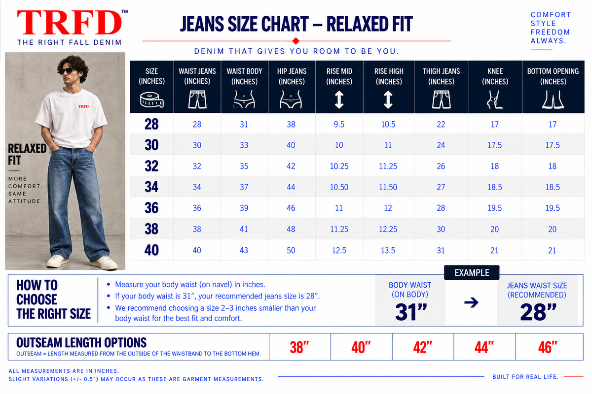 Size & Fit Chart