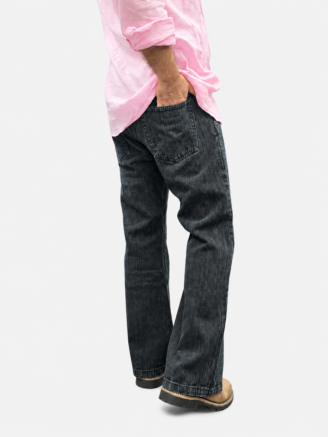 Shadow Ripped Distressed Denim Jean