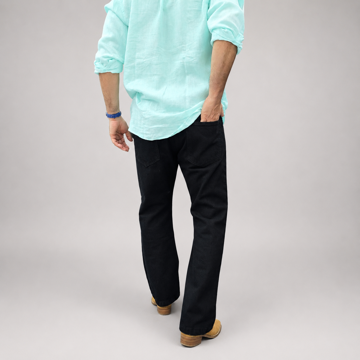Jet Black Classic Denim Jean