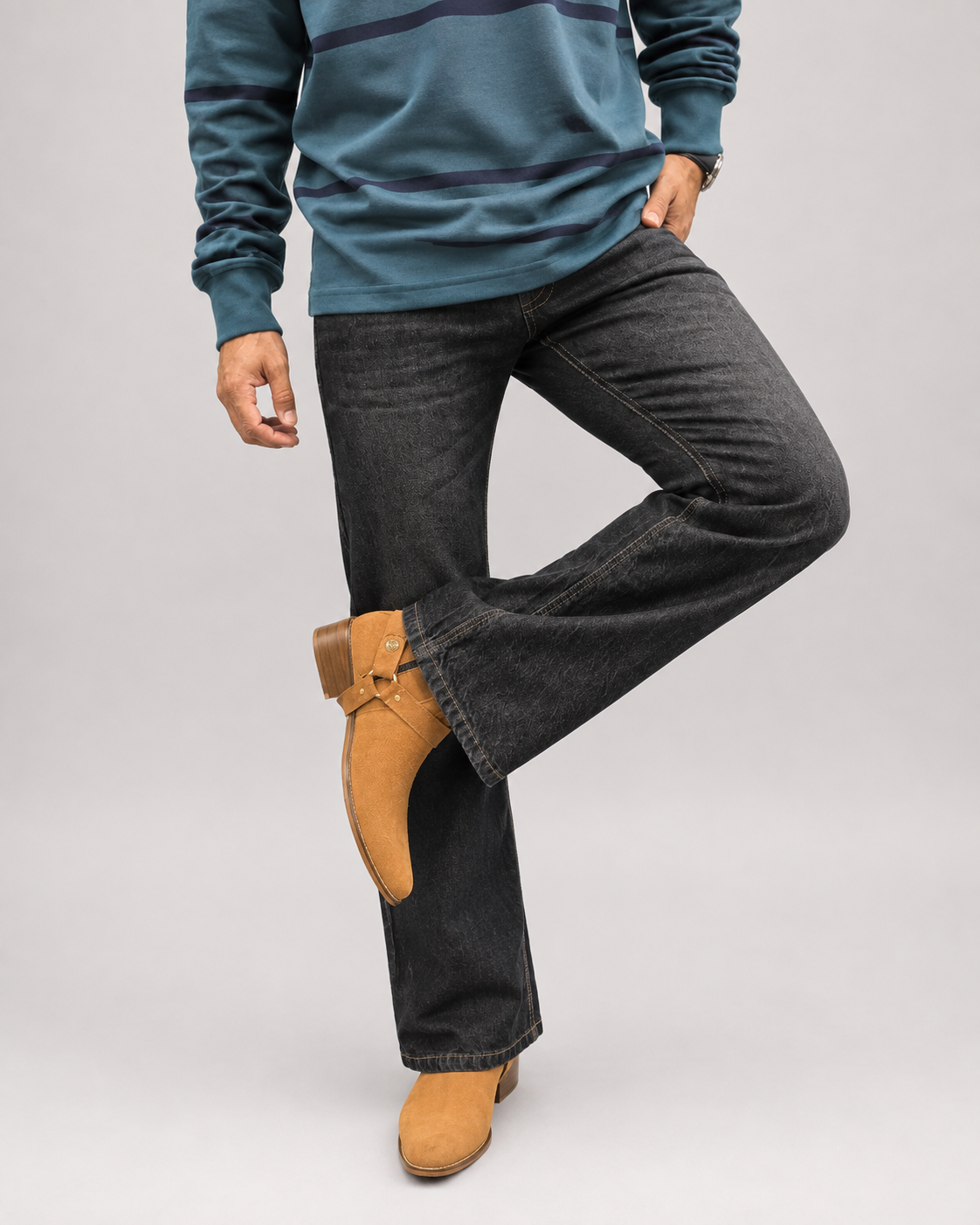 Charcoal Black Edge Denim