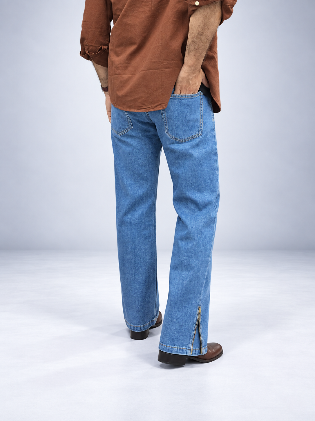 Skyline Zip Flare Denim Jean