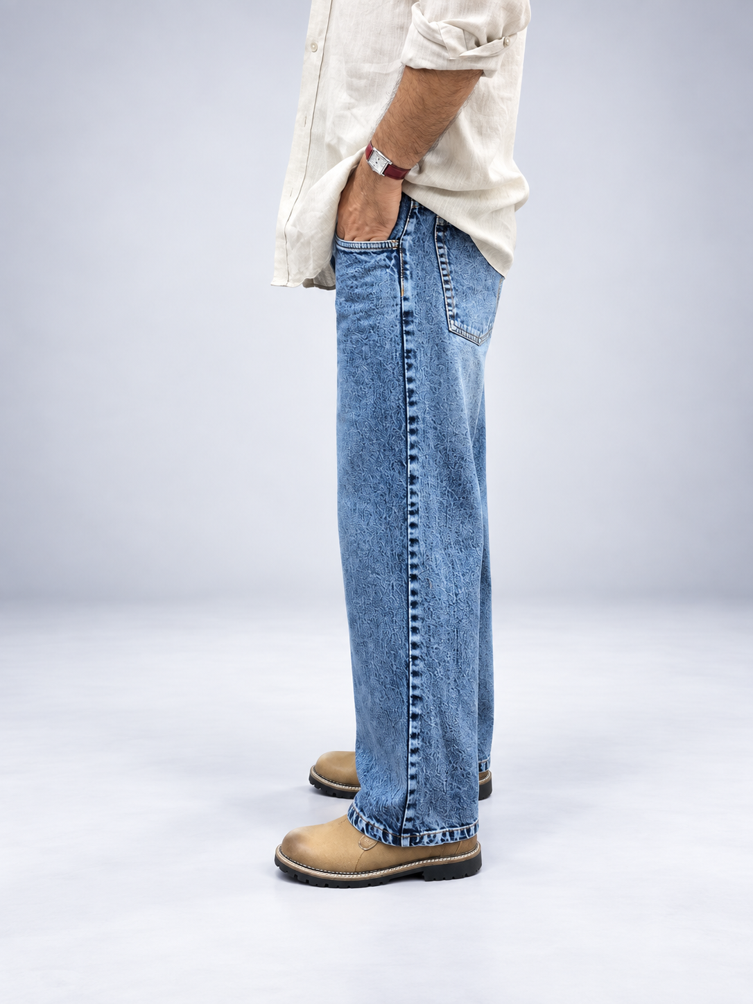 TRFD Icy Blue  Denim Jean