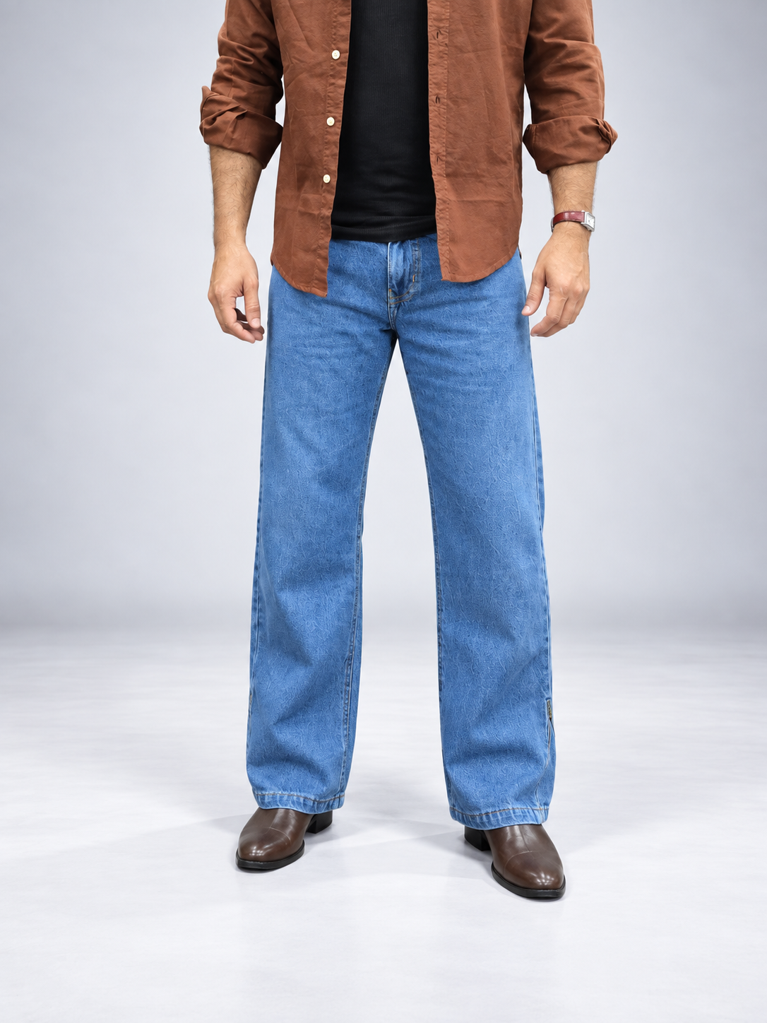 Skyline Zip Flare Denim