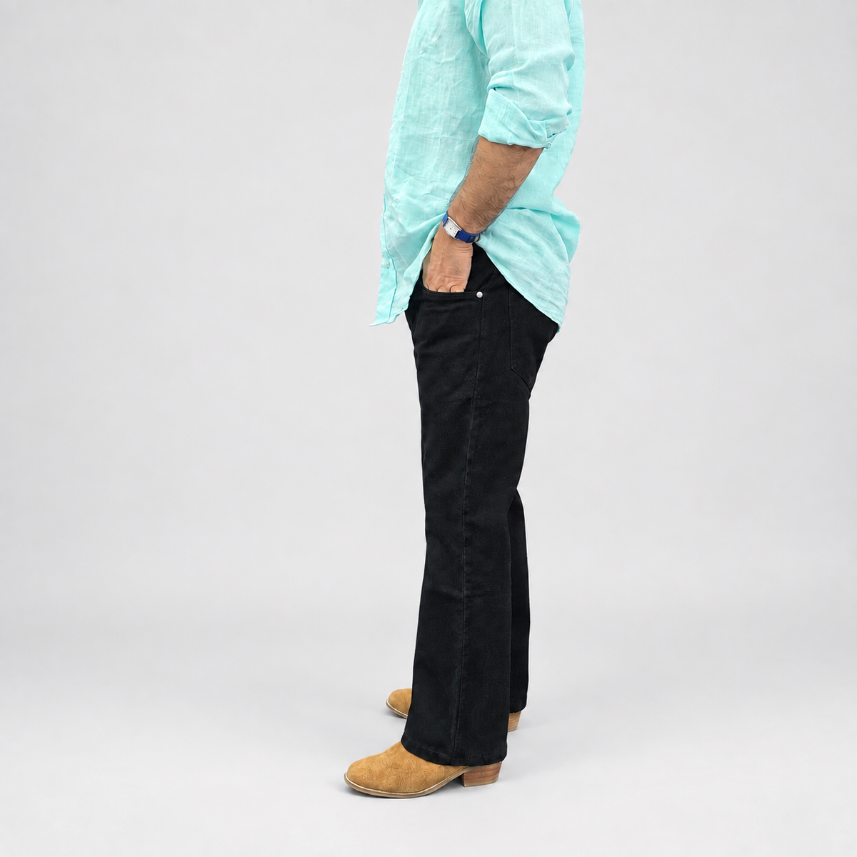 Jet Black Classic Denim Jean