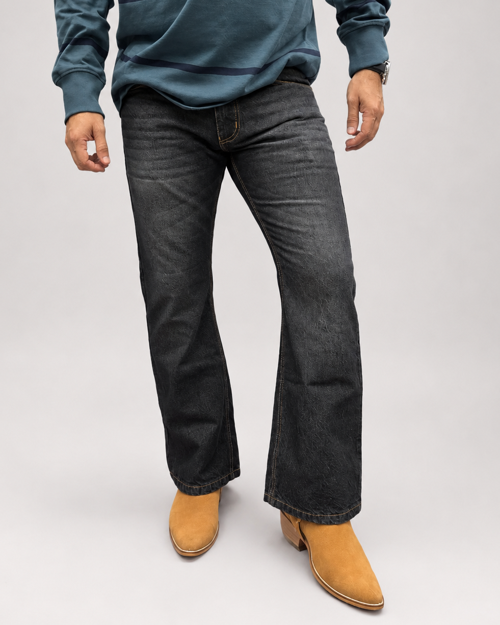 Charcoal Black Edge Denim Jean
