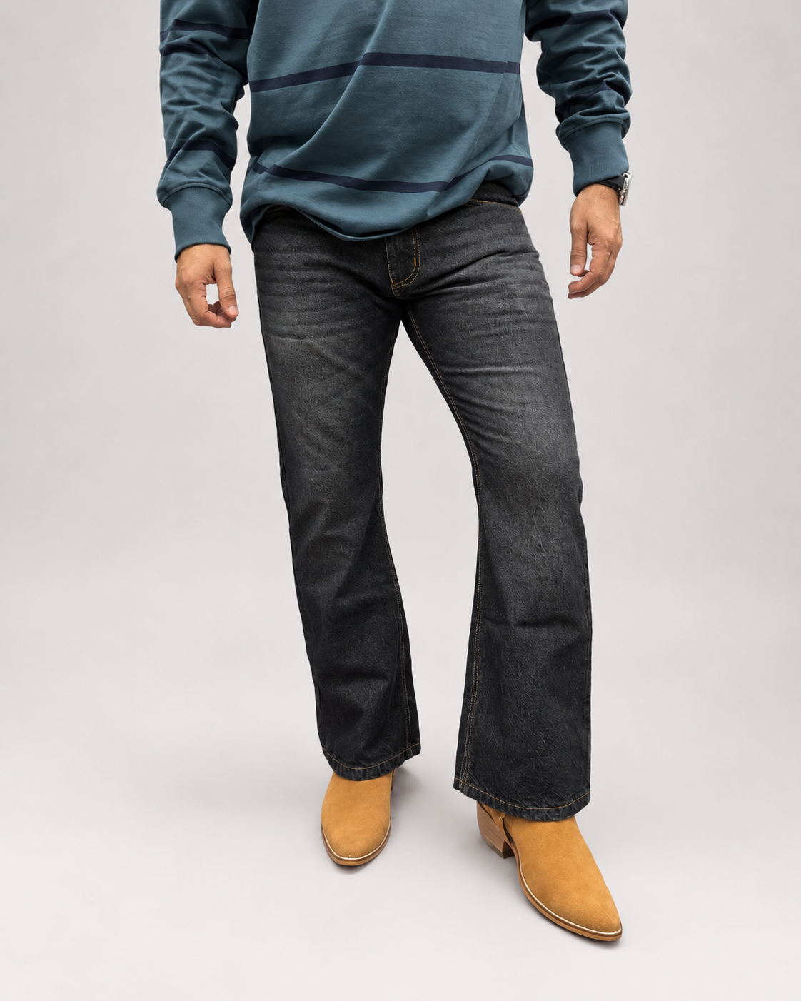 Charcoal Black Edge Denim