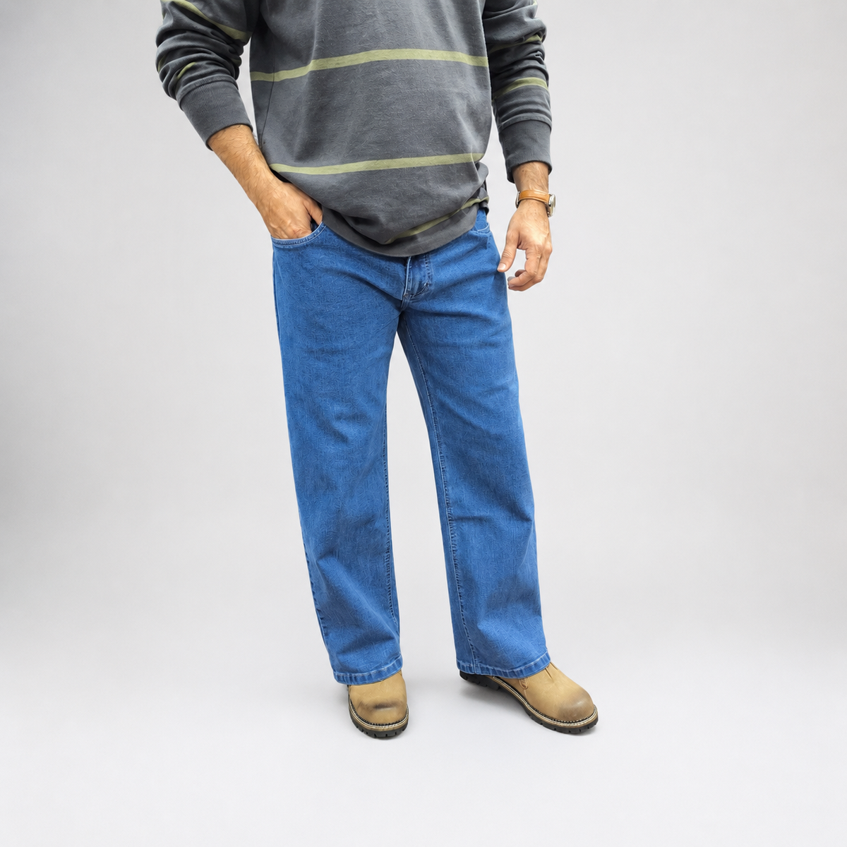 Sky Blue Relaxed  Denim Jean