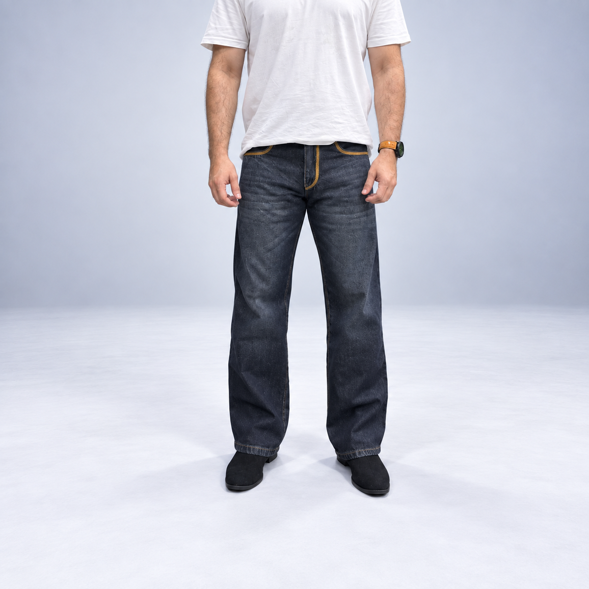 Charcoal Goldline Denim