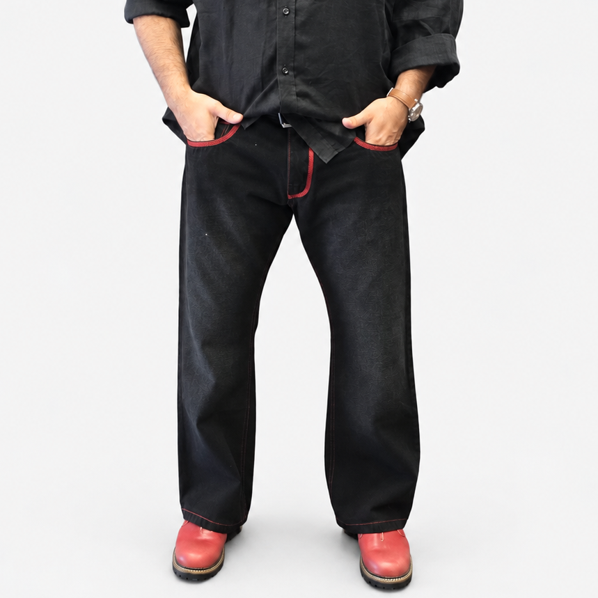 The Black Crimson Edge Jean
