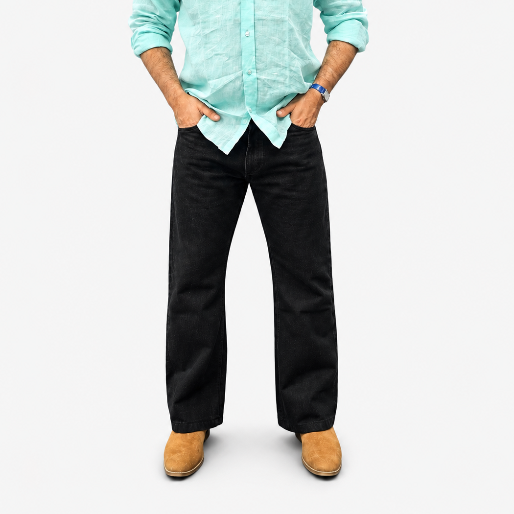 Jet Black Classic Denim Jean
