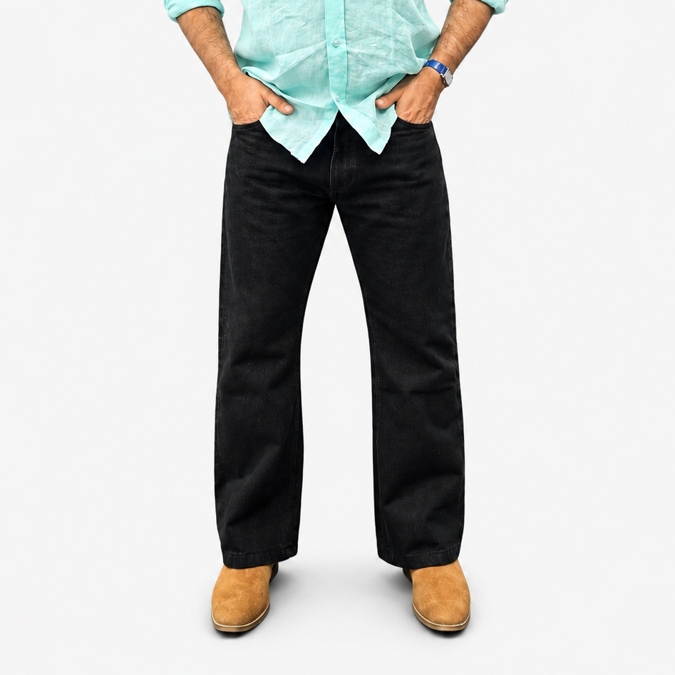 Jet Black Classic Denim Jean