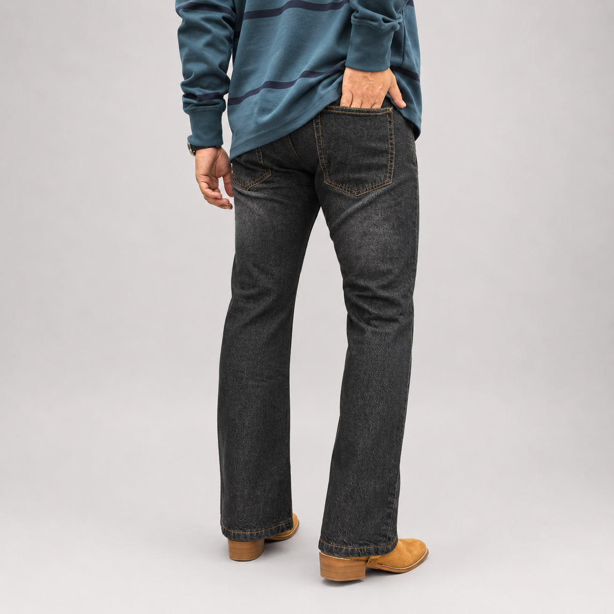 Charcoal Black Edge Denim