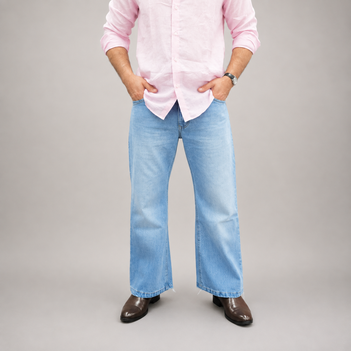 Arctic Blue Flare Denim