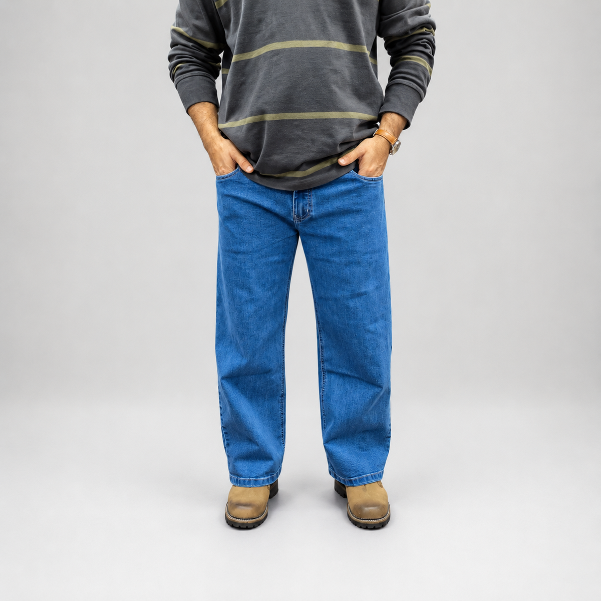 Sky Blue Relaxed  Denim
