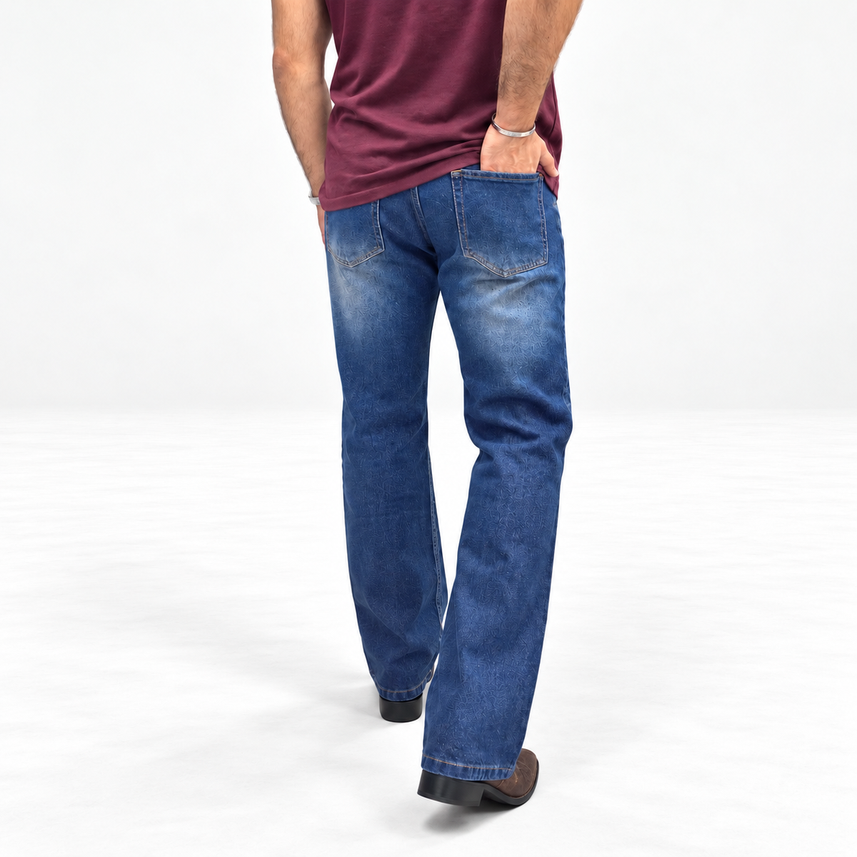 Vintage Blue Wide Denim Jean