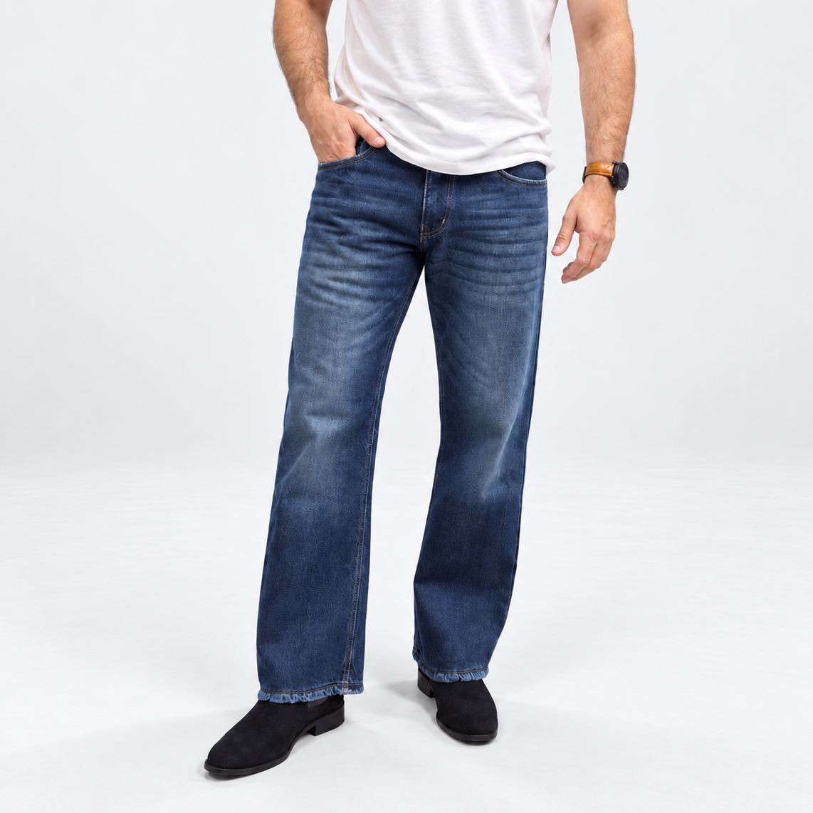 Vintage Indigo Rawedge Denim Jean