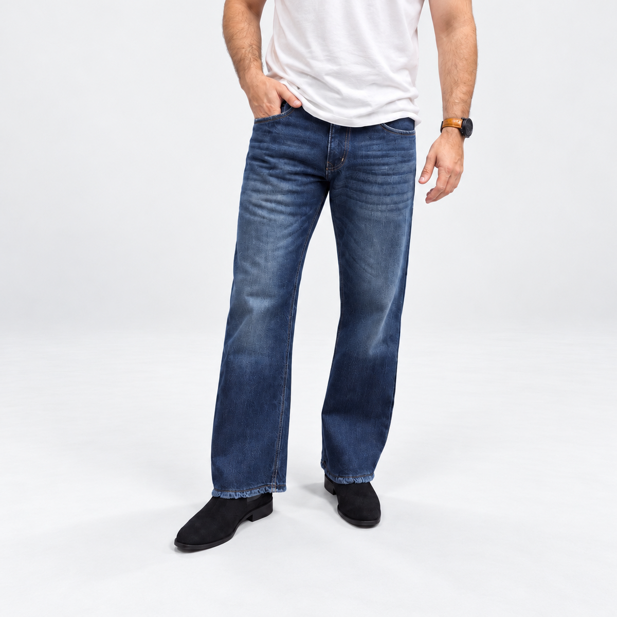 Vintage Indigo Rawedge Denim Jean