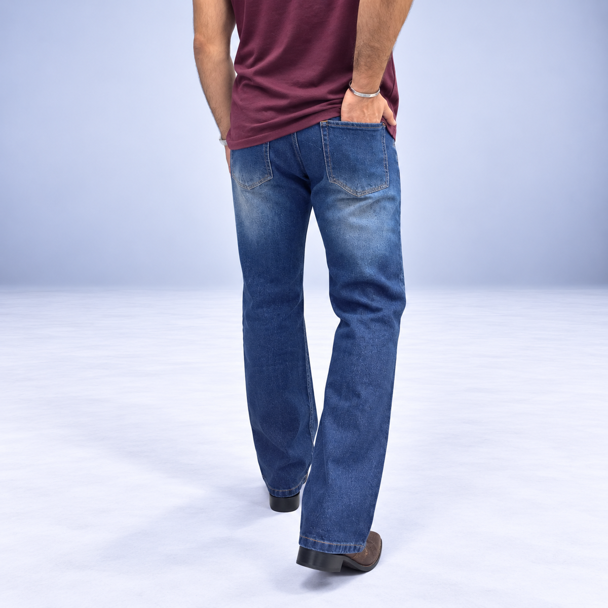 Vintage Blue Wide Denim