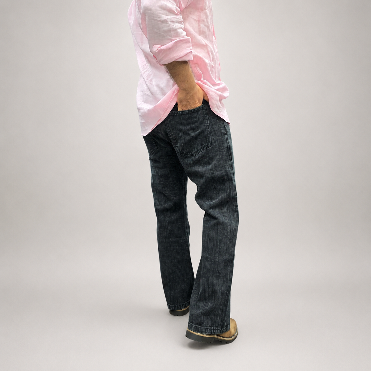 Shadow Ripped Distressed Denim Jean