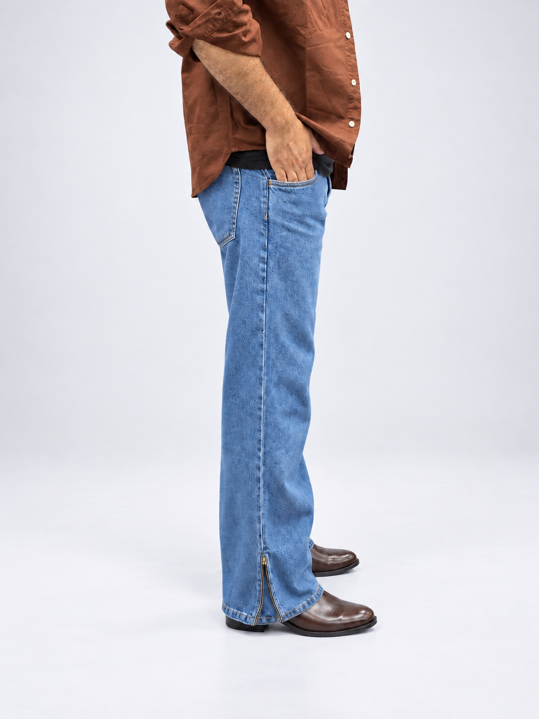 Skyline Zip Flare Denim Jean