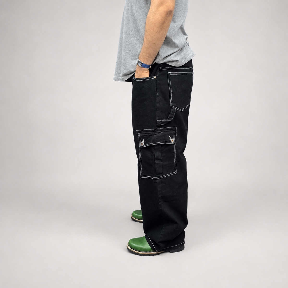 Blackout Utility Cargo Denim