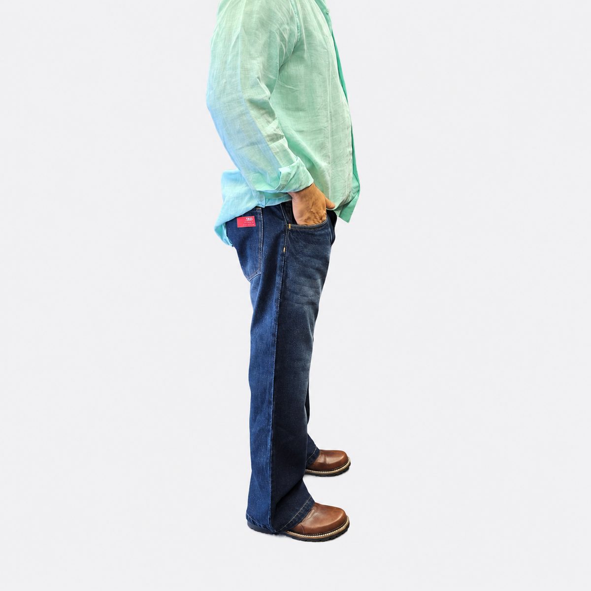 The Western Indigo Classic Bootcut Denim Jean