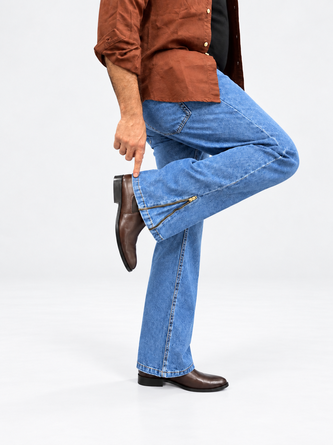 Skyline Zip Flare Denim Jean