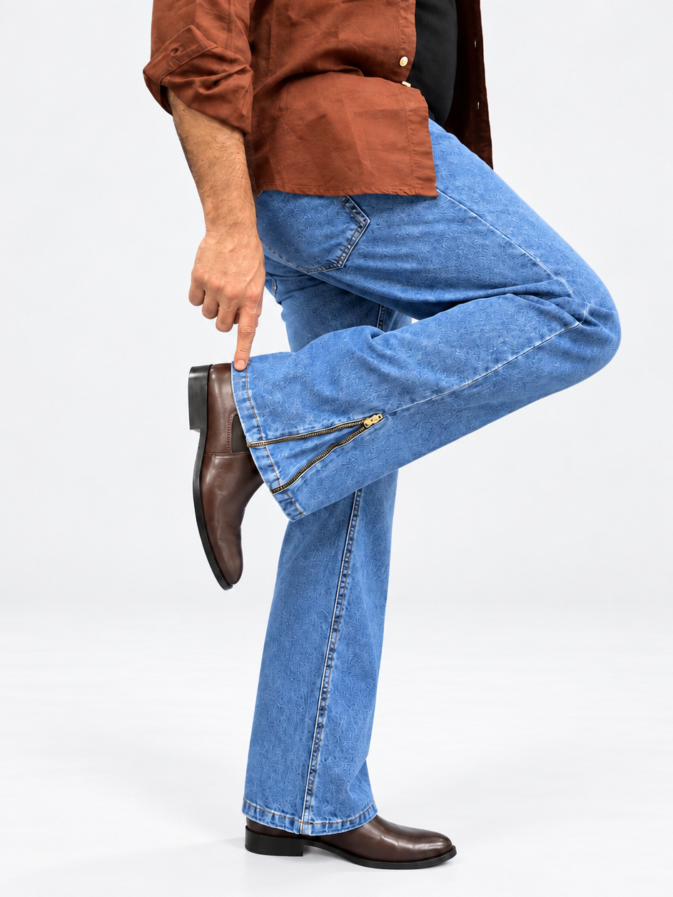 Skyline Zip Flare Denim Jean