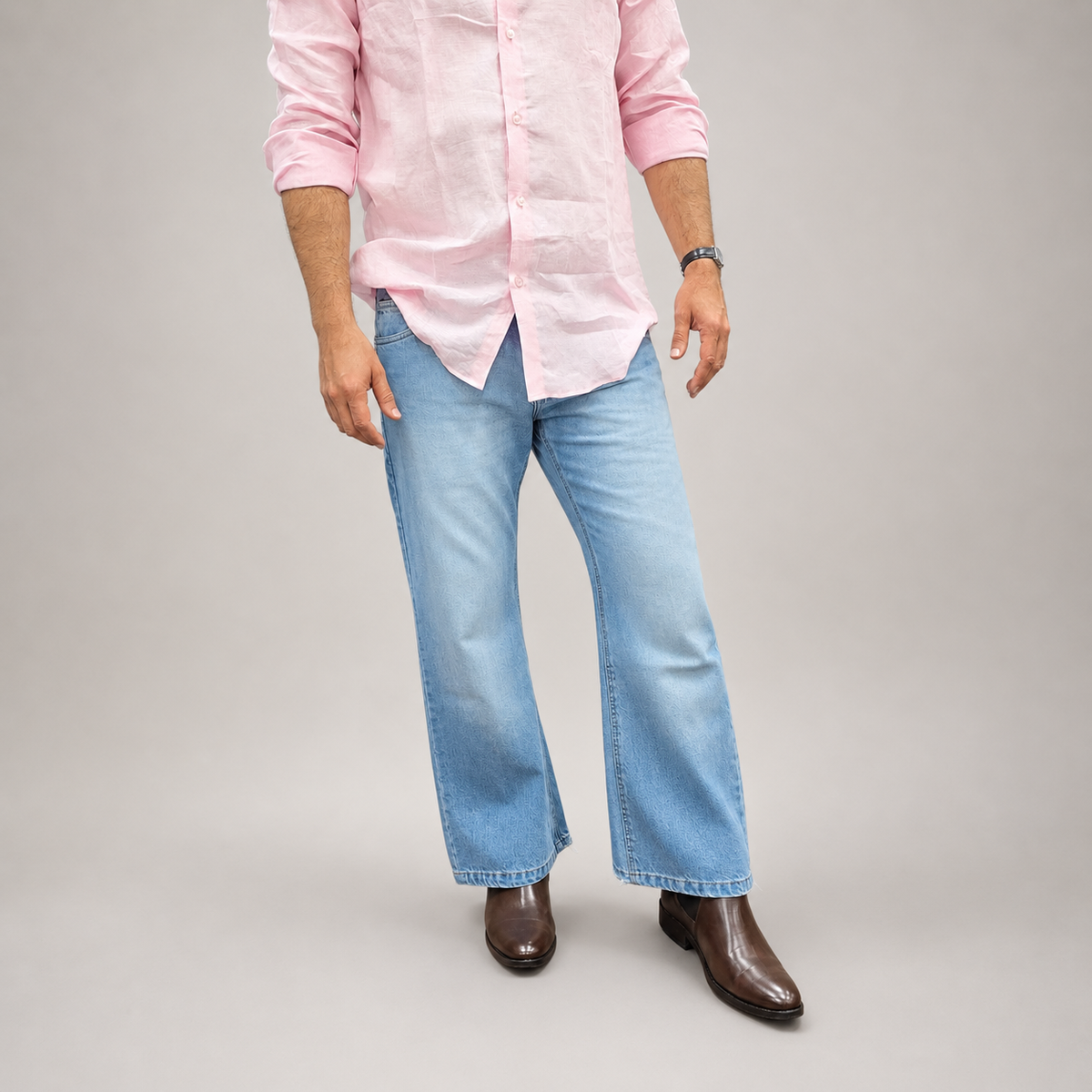 Arctic Blue Flare Denim